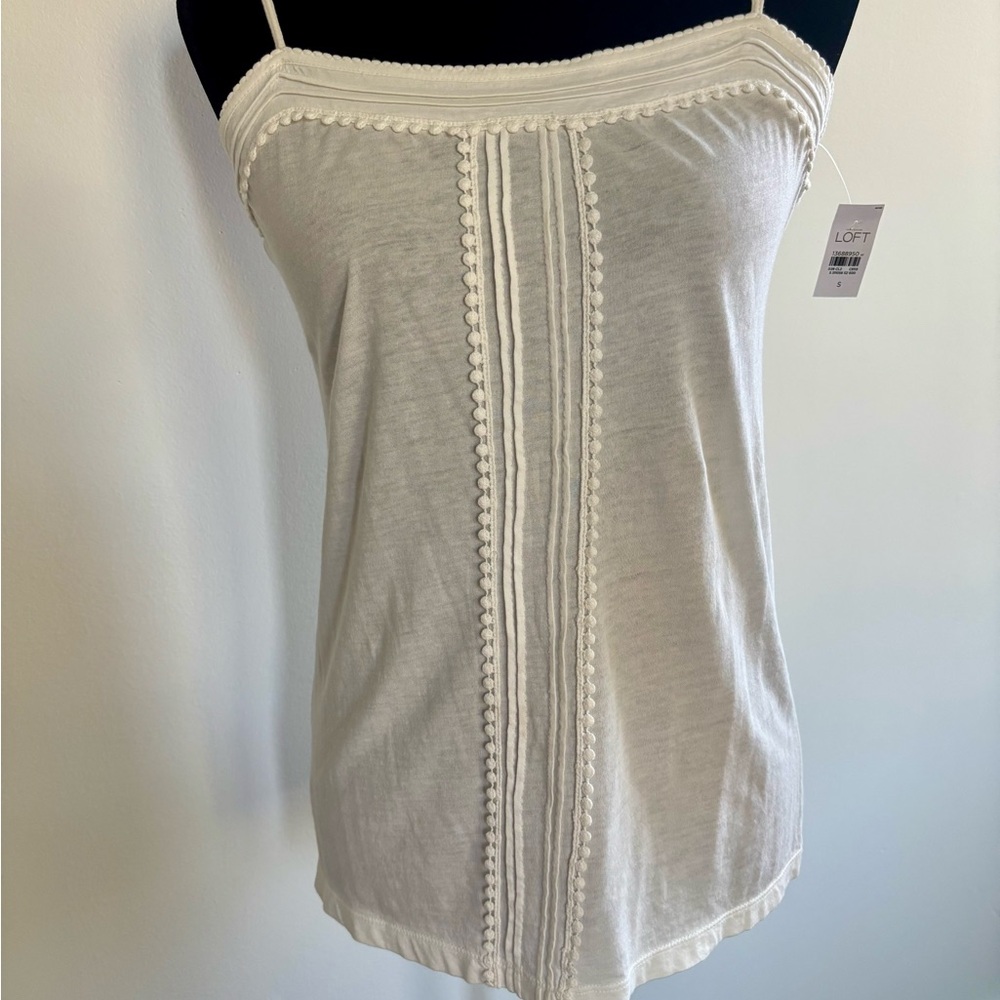 LOFT White Sleeveless Top
